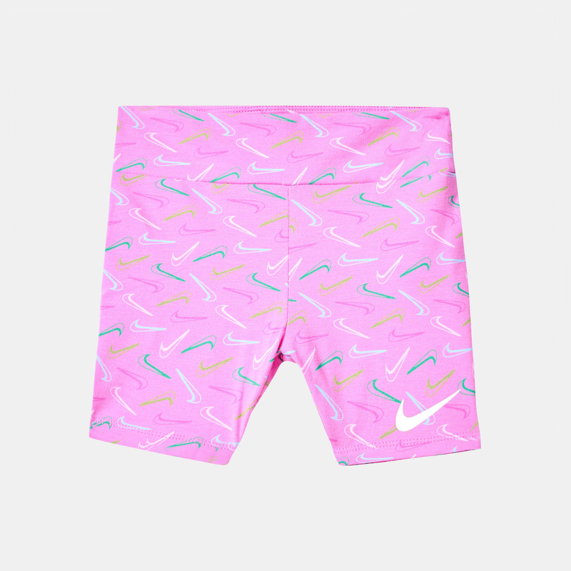 Kids Swoosh Logo Bike Shorts Baby and Toddler Pink Nike in Qatar SSS