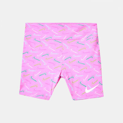 Nike Kids' Swoosh Logo Bike Shorts (Baby and Toddler) Pink