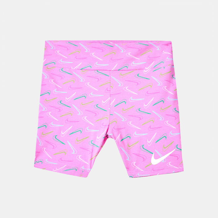 Nike Kids' Swoosh Logo Bike Shorts (Baby and Toddler) Pink Nike Kids' Swoosh Logo Bike Shorts (Baby and Toddler) Pink image number 0