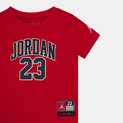 Jordan Kids' Logo T-Shirt and Pants Set Red
