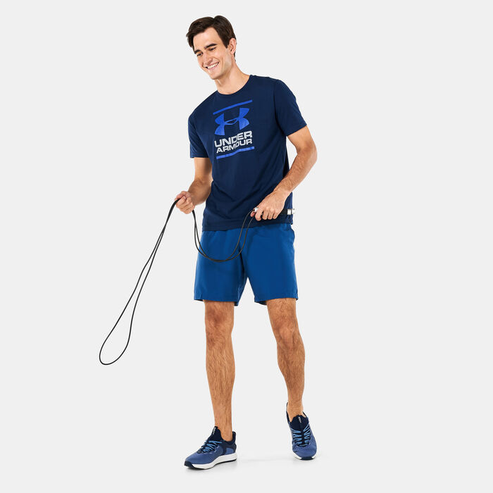 Under Armour Men's UA Woven Graphic Shorts Blue Under Armour Men's UA Woven Graphic Shorts Blue image number 2