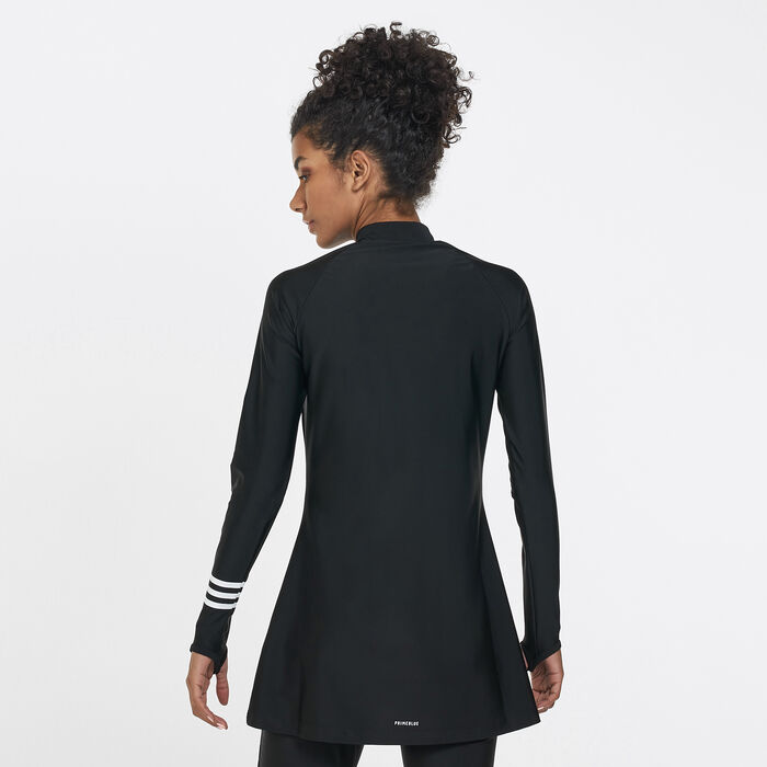 adidas Women's 3-Stripes Swimming Top Black image number 2