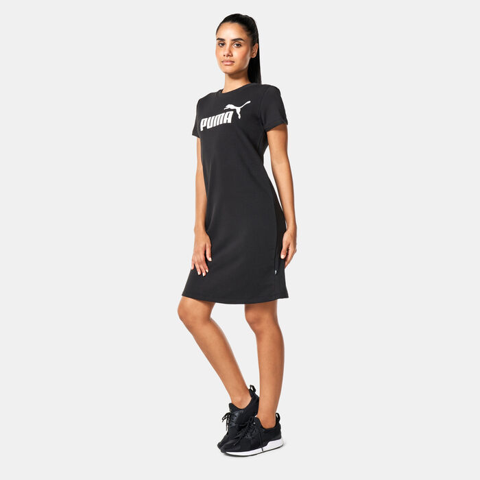 PUMA Women's Essentials Logo Dress Black PUMA Women's Essentials Logo Dress Black image number 0