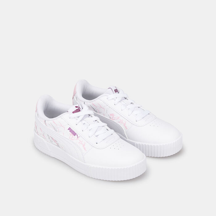 PUMA Kids' Carina Marble Glitter Shoe White image number 1