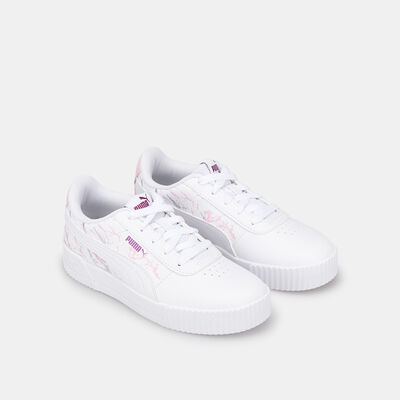 PUMA Kids' Carina Marble Glitter Shoe White PUMA Kids' Carina Marble Glitter Shoe White