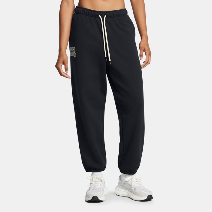 Under Armour Women's Icon Terry Sweatpants Black Under Armour Women's Icon Terry Sweatpants Black image number 0