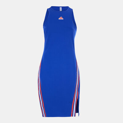 adidas Women's Future Icons 3-Stripes Dress Blue