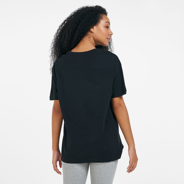 Nike Women's Sportswear Swoosh T-Shirt Black Nike Women's Sportswear Swoosh T-Shirt Black image number 1