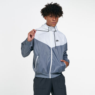 Nike Men's Sportswear Windrunner Hooded Jacket Grey Nike Men's Sportswear Windrunner Hooded Jacket Grey