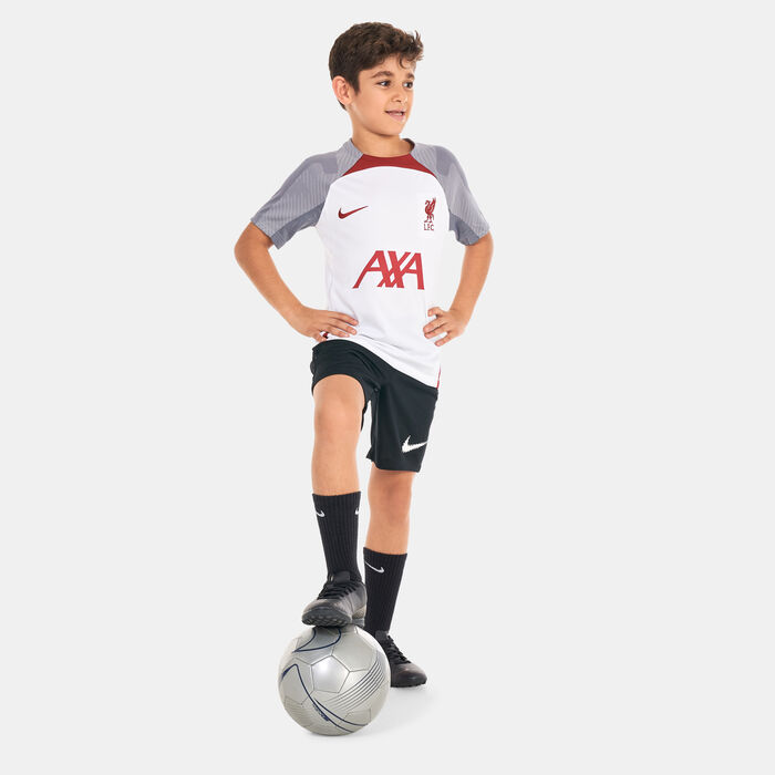Nike Kids' Liverpool F.C. Strike Dri-FIT Football Jersey White Nike Kids' Liverpool F.C. Strike Dri-FIT Football Jersey White image number 2