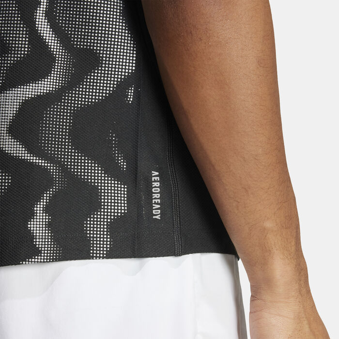 adidas Men's Ultimate UB Graphic Running T-Shirt Black image number 4