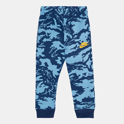 Nike Kids' Club Camo Fleece Pants (Younger Kids) Blue