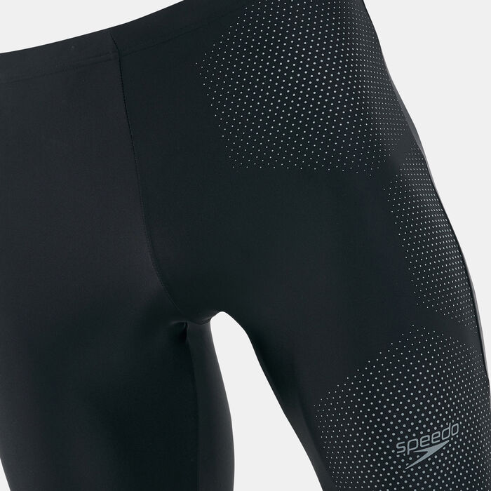 Speedo Men's Hexagonal Tech Placement Swimming Shorts Black Speedo Men's Hexagonal Tech Placement Swimming Shorts Black image number 2