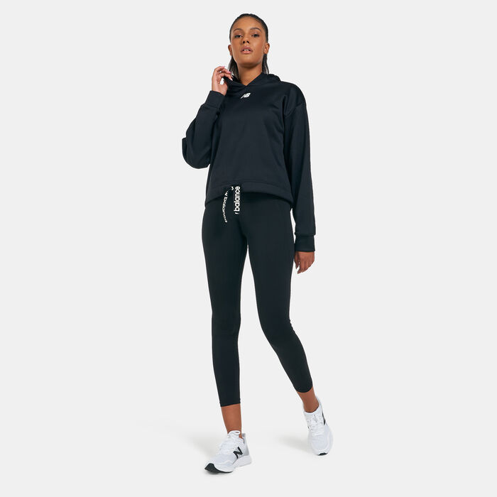 New Balance Women's Relentless Performance Fleece Layer Hoodie Black image number 2
