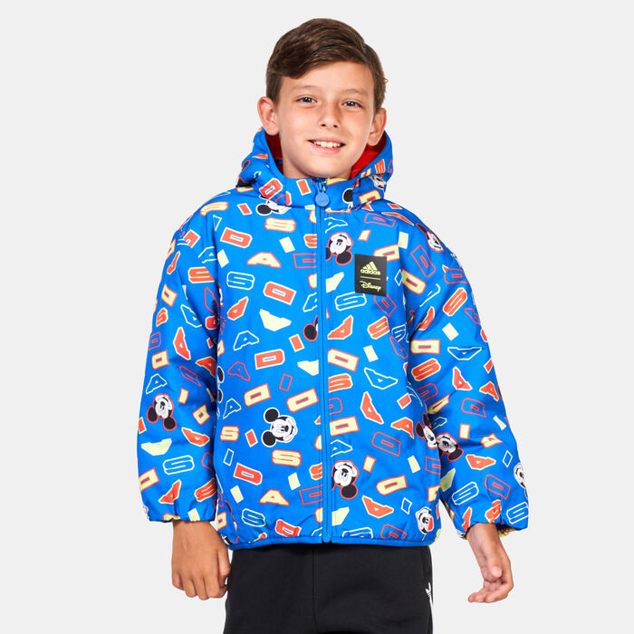 adidas Kids’ X Disney Mickey Mouse Jacket Blue adidas Kids’ X Disney Mickey Mouse Jacket Blue image number 0