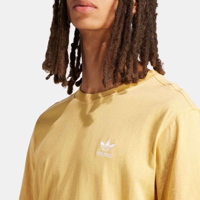 adidas Originals Men's Trefoil Essentials T-Shirt yellow adidas Originals Men's Trefoil Essentials T-Shirt yellow image number 3