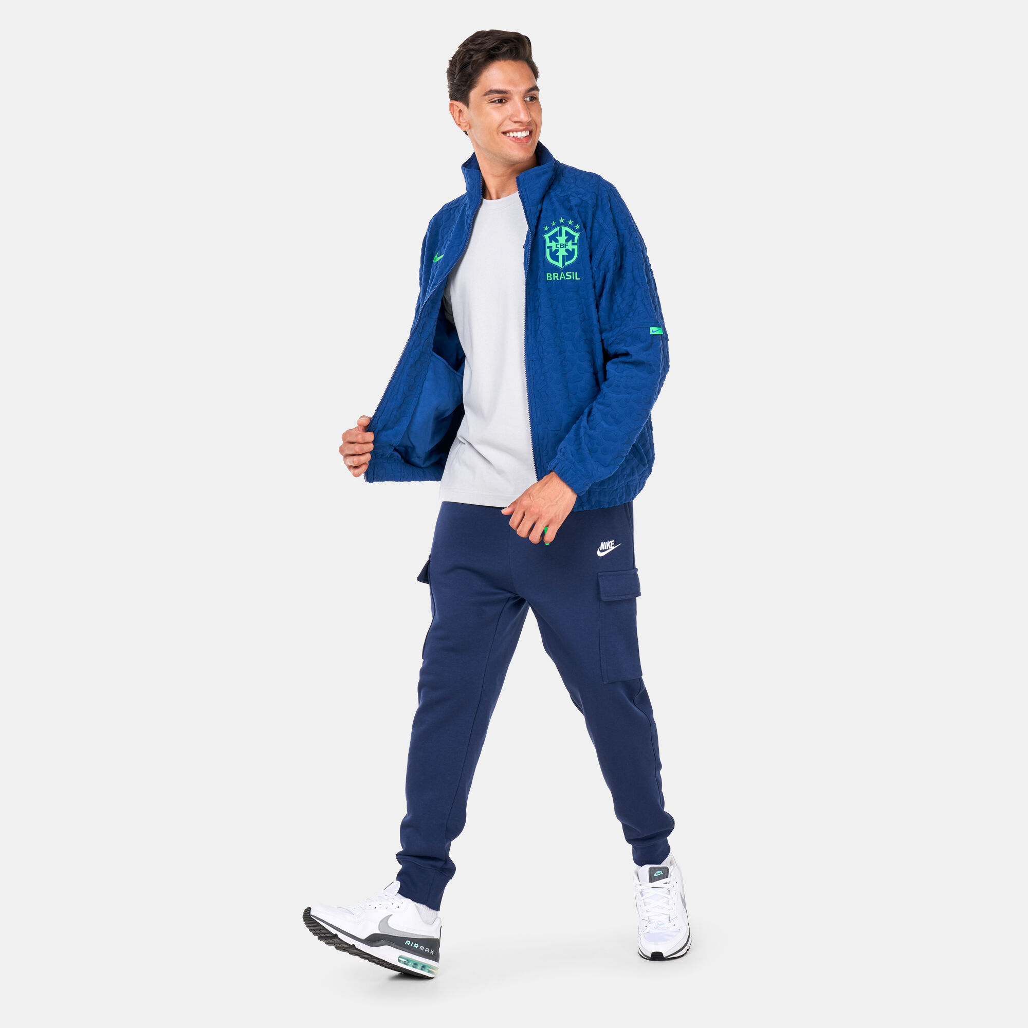 Men s CBF Solo Swoosh Track Jacket Blue Nike in Qatar SSS