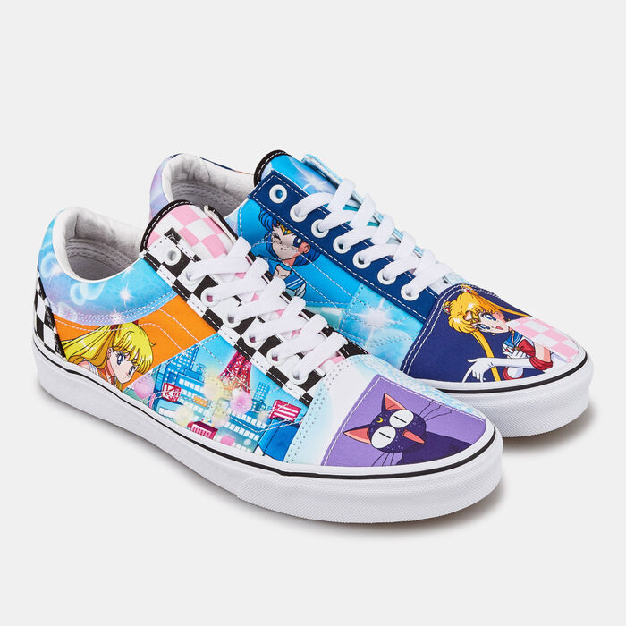 Vans Pretty Guardian Sailor Moon Patchwork Old Skool Unisex Shoe Multi Vans Pretty Guardian Sailor Moon Patchwork Old Skool Unisex Shoe Multi image number 1