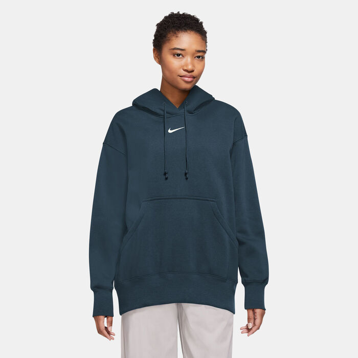 Nike Women's Sportswear Phoenix Fleece Hoodie Green Nike Women's Sportswear Phoenix Fleece Hoodie Green image number 0