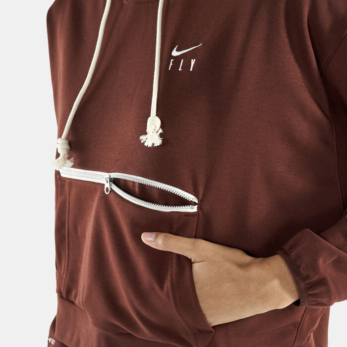 Nike Women's Dri-FIT Swoosh Hoodie Brown image number 3