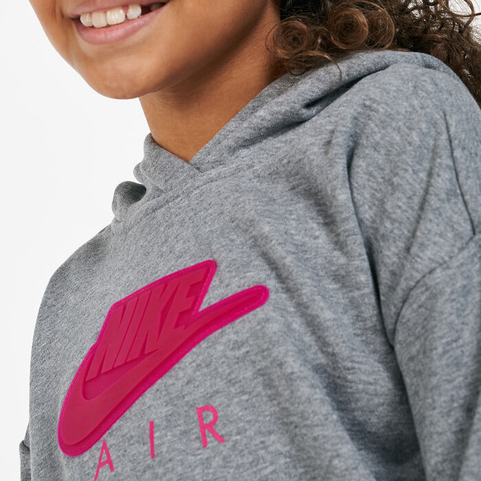 Nike Kids' Air Sportswear Hoodie (Older Kids) Grey image number 3