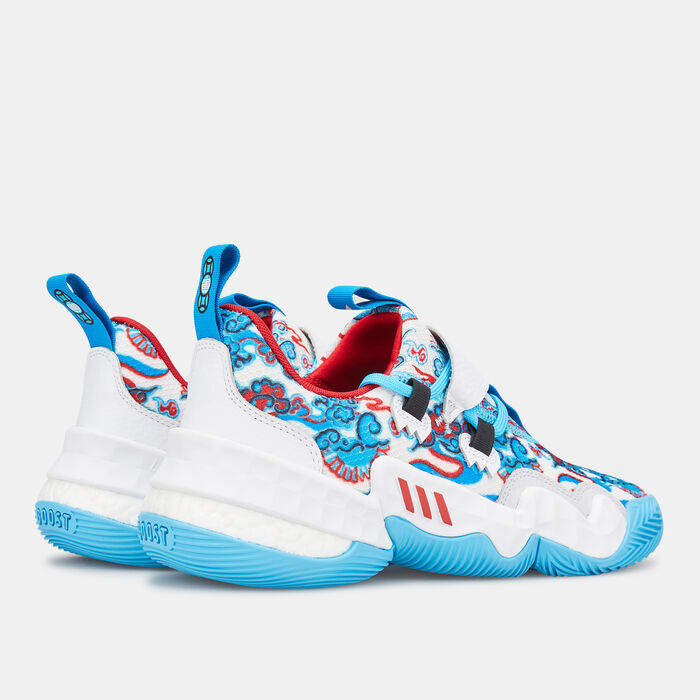 adidas Men's Dame 8 Basketball Shoe White adidas Men's Dame 8 Basketball Shoe White image number 8