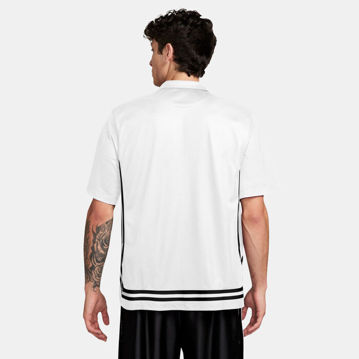 Nike Men's DNA Crossover Dri-FIT Basketball Polo Shirt White image number 1