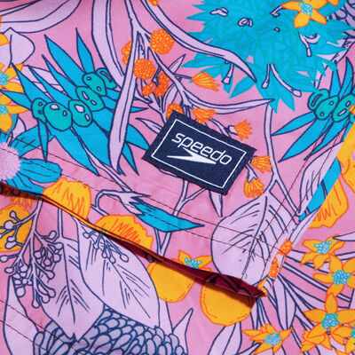 Speedo Men's Digital Printed Leisure 14-Inch Swimming Shorts Purple