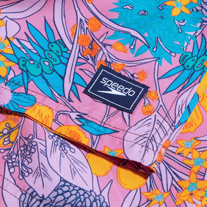 Speedo Men's Digital Printed Leisure 14-Inch Swimming Shorts Purple image number 1