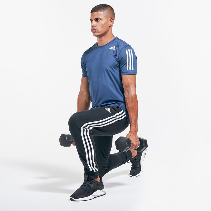 adidas Men's 3-Stripes Tapered Pants Black image number 2