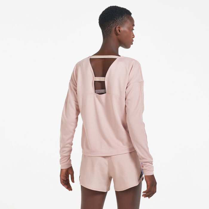 Nike Women's Femme Midlayer T-Shirt Pink Nike Women's Femme Midlayer T-Shirt Pink image number 1
