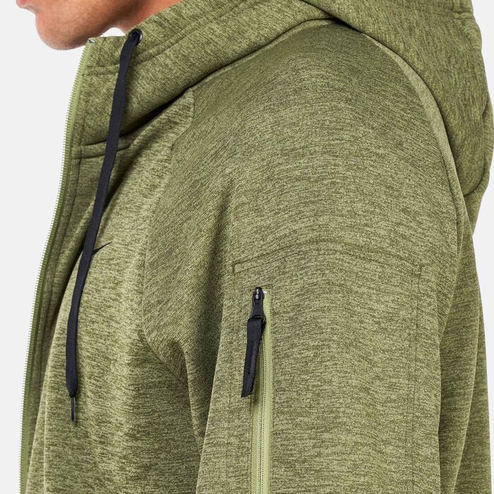 Nike Men's Therma-FIT Training Hoodie Green Nike Men's Therma-FIT Training Hoodie Green image number 3