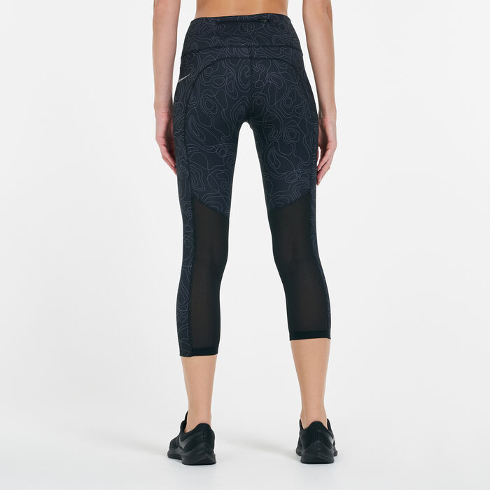 Nike Women's Run Division Fast Cropped Leggings Black image number 1