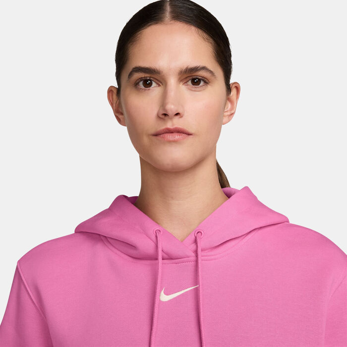 Nike Women's Sportswear Phoenix Fleece Hoodie Pink image number 2