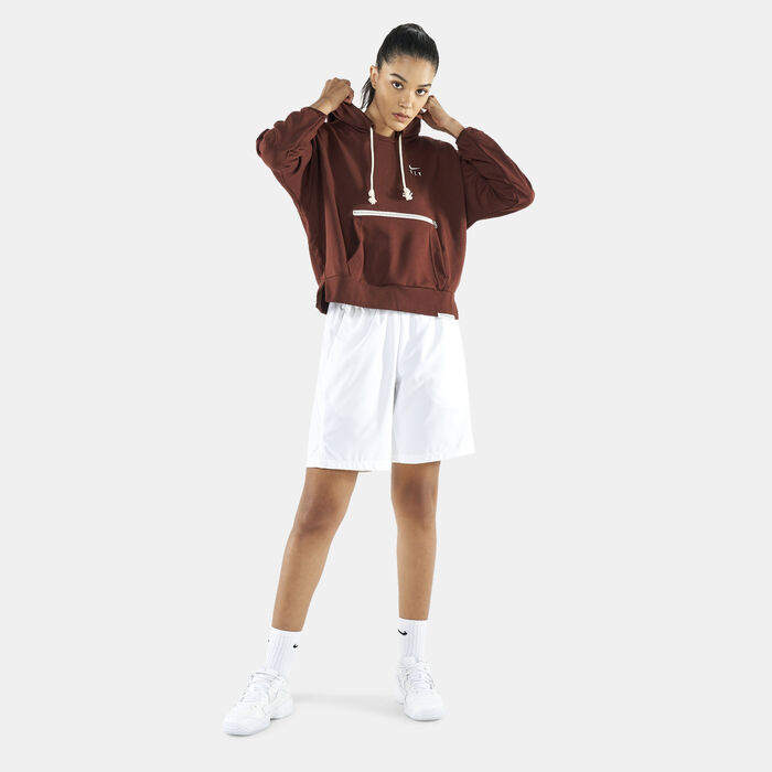Nike Women's Dri-FIT Swoosh Hoodie Brown image number 2