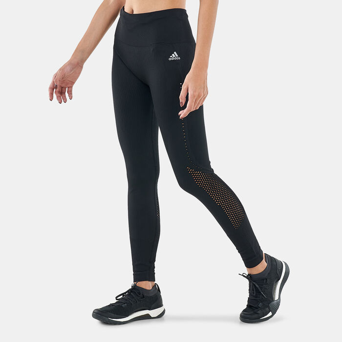 adidas Women's Aeroknit Leggings Black adidas Women's Aeroknit Leggings Black image number 0