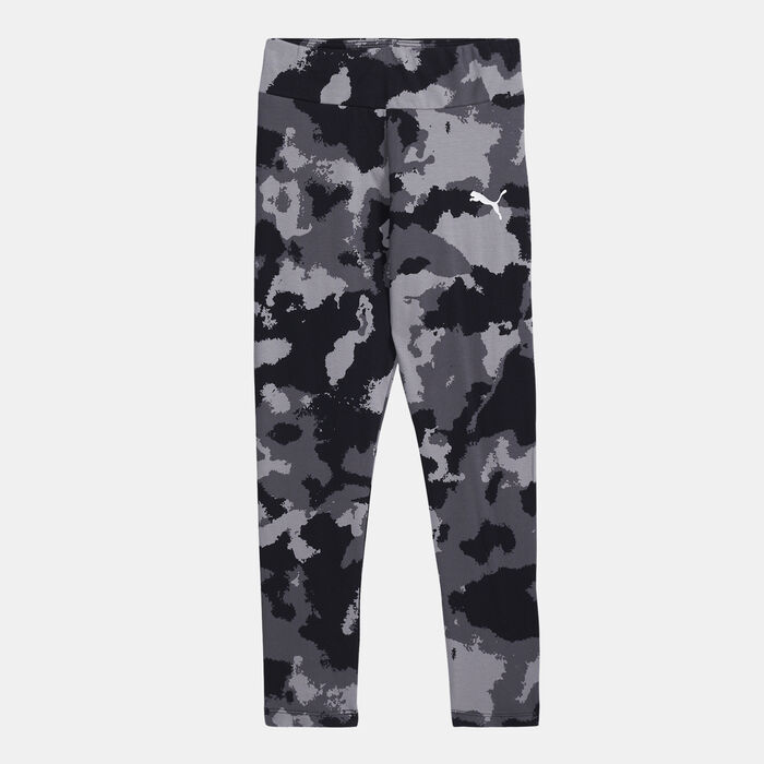 PUMA Kids' Alpha Allover Print Leggings Black PUMA Kids' Alpha Allover Print Leggings Black image number 0