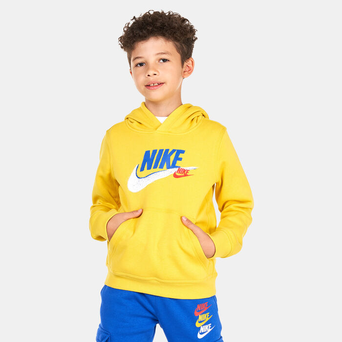 Nike Kids' Sportswear Standard Issue Fleece Hoodie (Older Kids) yellow Nike Kids' Sportswear Standard Issue Fleece Hoodie (Older Kids) yellow image number 0