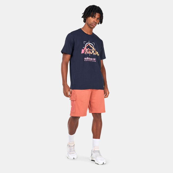 adidas Originals Men's Adventure Ride T-Shirt Blue adidas Originals Men's Adventure Ride T-Shirt Blue image number 2