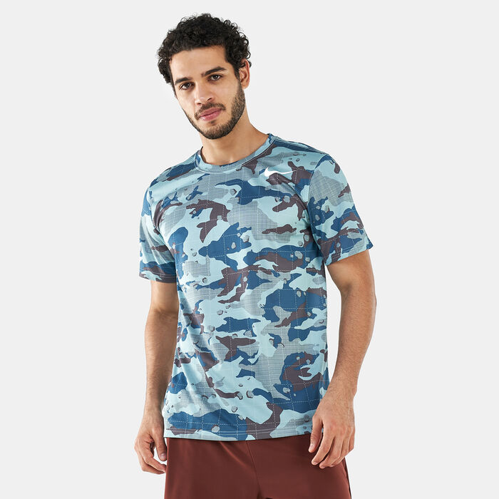 Nike Men's Dri-FIT Legend Camo Print Training T-Shirt Blue Nike Men's Dri-FIT Legend Camo Print Training T-Shirt Blue image number 0