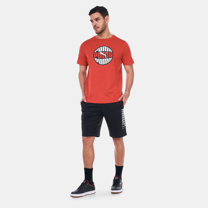 PUMA Men's Graphics Circular T-Shirt Red PUMA Men's Graphics Circular T-Shirt Red image number 2