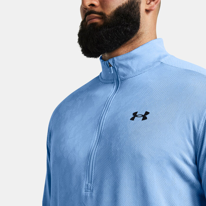 Under Armour Men's UA Tech Vent Training 1/2-Zip Top Blue Under Armour Men's UA Tech Vent Training 1/2-Zip Top Blue image number 2