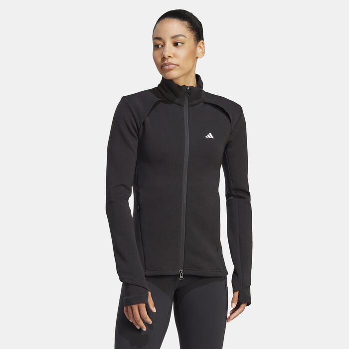 adidas Women's Training Cover Up Jacket Black image number 0