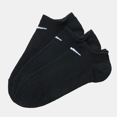 Nike No Show Trainer Socks (3 Pack) Black