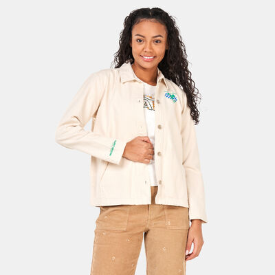 Vans Women's Eco Positivity Jacket White Vans Women's Eco Positivity Jacket White