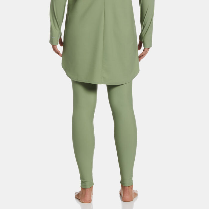 Nike Swim Women's Slim Fit Swimming Leggings Green Nike Swim Women's Slim Fit Swimming Leggings Green image number 1
