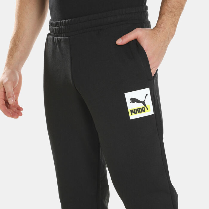 PUMA Men's Brand Love Sweatpants Black PUMA Men's Brand Love Sweatpants Black image number 3