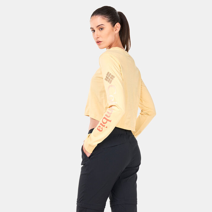 Columbia Women's North Cascades™ Long Sleeve Printed T-Shirt yellow Columbia Women's North Cascades™ Long Sleeve Printed T-Shirt yellow image number 1
