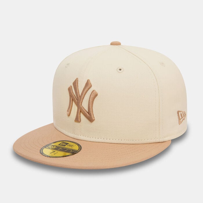 New Era Men's MLB New York Yankees Side Patch 59FIFTY Cap Beige New Era Men's MLB New York Yankees Side Patch 59FIFTY Cap Beige image number 2
