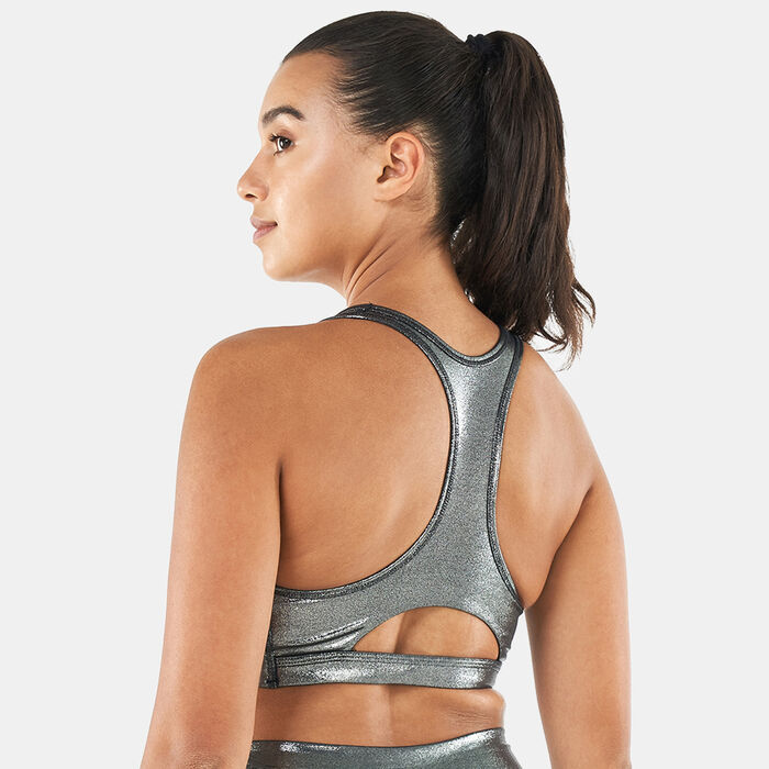 Nike Women's Dri-FIT Swoosh Icon Clash Sports Bra Black Nike Women's Dri-FIT Swoosh Icon Clash Sports Bra Black image number 1